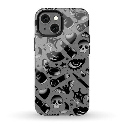 Goth Makeup Pattern Phone Case