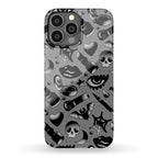 Goth Makeup Pattern Phone Case