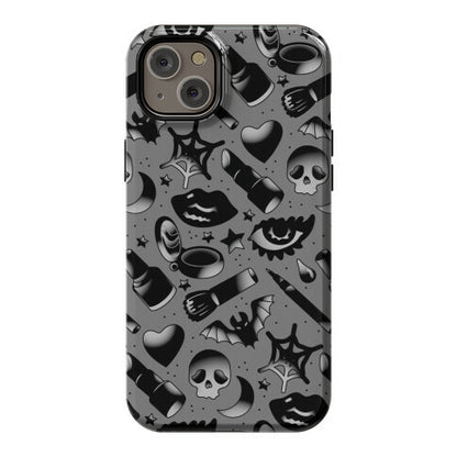 Goth Makeup Pattern Phone Case