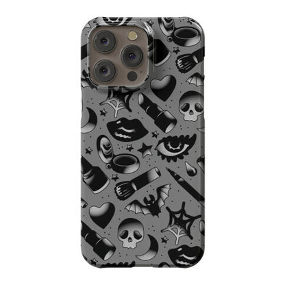 Goth Makeup Pattern Phone Case