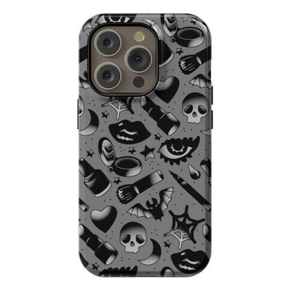 Goth Makeup Pattern Phone Case