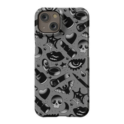 Goth Makeup Pattern Phone Case