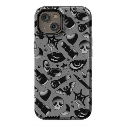 Goth Makeup Pattern Phone Case