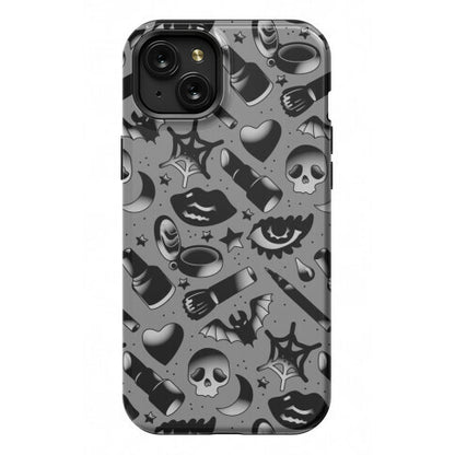 Goth Makeup Pattern Phone Case