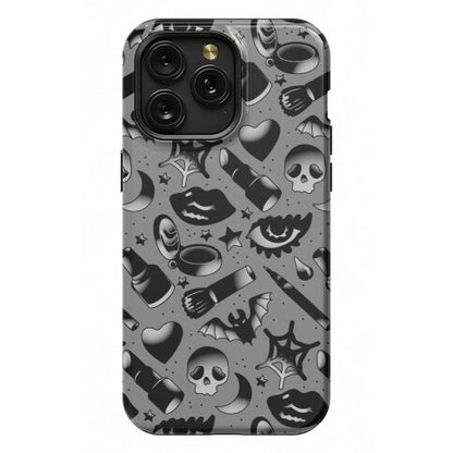 Goth Makeup Pattern Phone Case