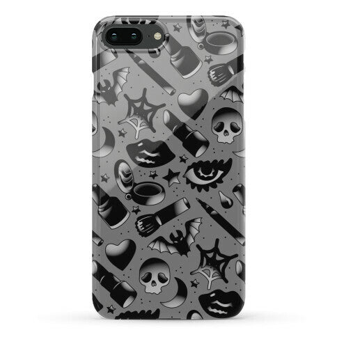 Goth Makeup Pattern Phone Case