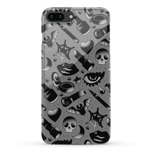 Goth Makeup Pattern Phone Case