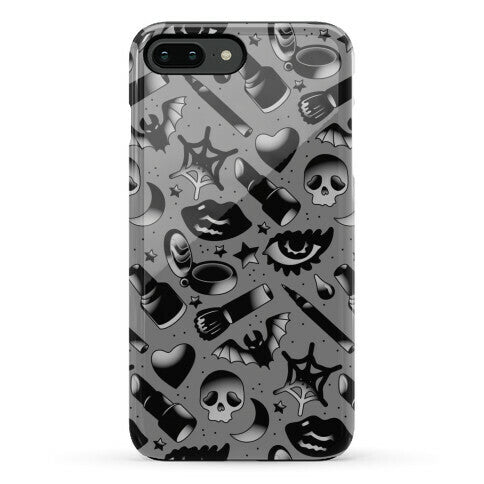 Goth Makeup Pattern Phone Case