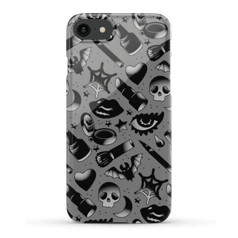 Goth Makeup Pattern Phone Case