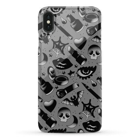 Goth Makeup Pattern Phone Case