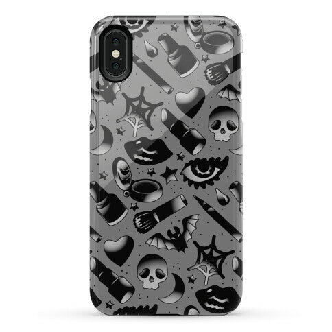 Goth Makeup Pattern Phone Case