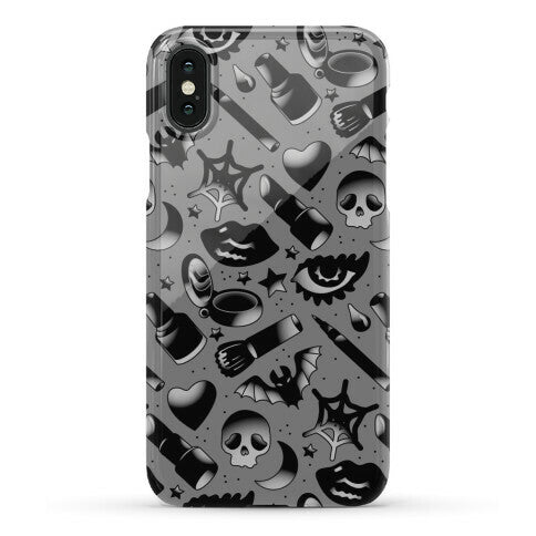 Goth Makeup Pattern Phone Case