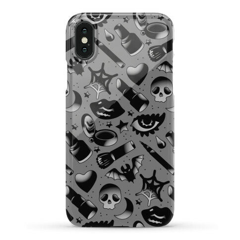 Goth Makeup Pattern Phone Case