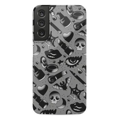 Goth Makeup Pattern Phone Case