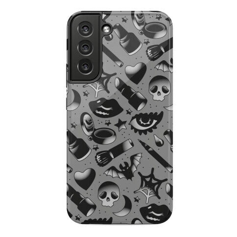 Goth Makeup Pattern Phone Case