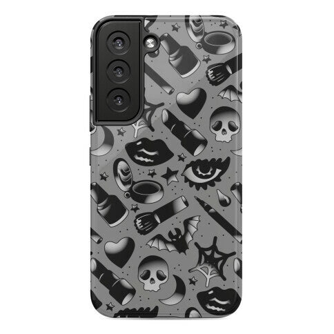 Goth Makeup Pattern Phone Case