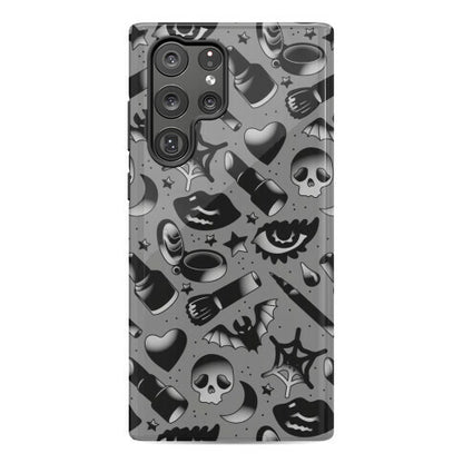 Goth Makeup Pattern Phone Case