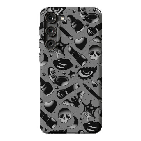 Goth Makeup Pattern Phone Case