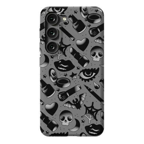 Goth Makeup Pattern Phone Case