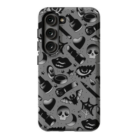 Goth Makeup Pattern Phone Case