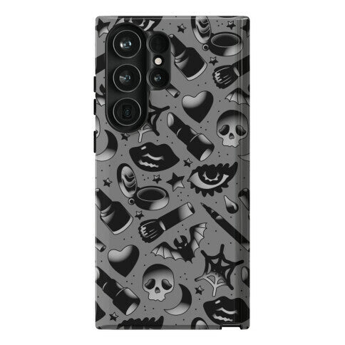 Goth Makeup Pattern Phone Case