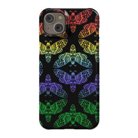 Rainbow Moth Pattern Phone Case