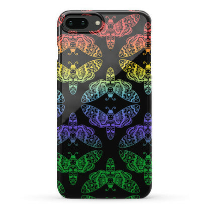 Rainbow Moth Pattern Phone Case