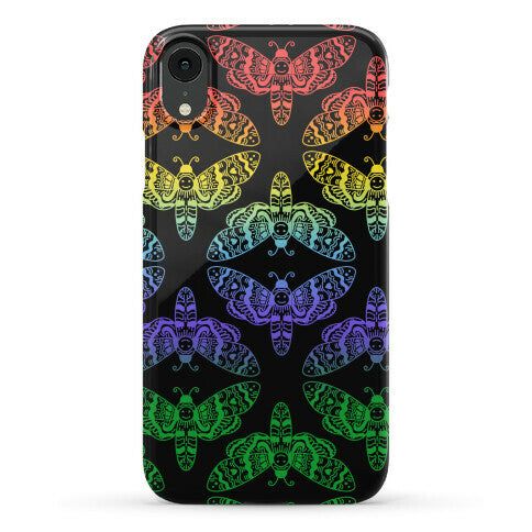 Rainbow Moth Pattern Phone Case