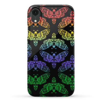 Rainbow Moth Pattern Phone Case