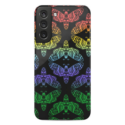 Rainbow Moth Pattern Phone Case