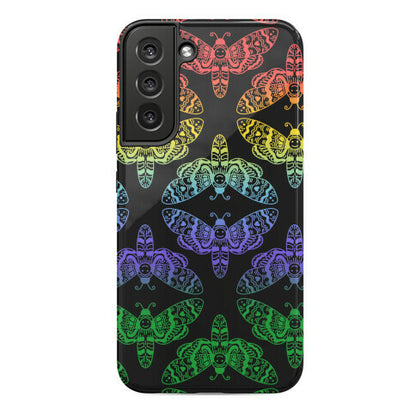 Rainbow Moth Pattern Phone Case