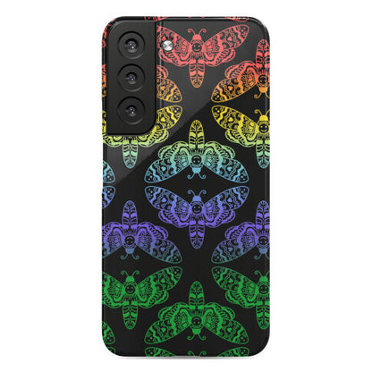 Rainbow Moth Pattern Phone Case