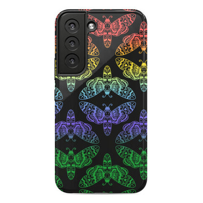 Rainbow Moth Pattern Phone Case