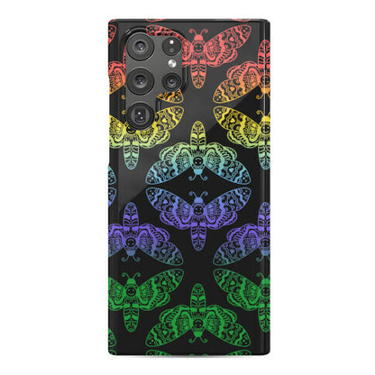 Rainbow Moth Pattern Phone Case