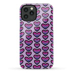 Bisexual Hearts Pattern Phone Case