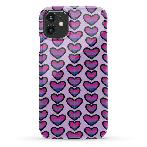 Bisexual Hearts Pattern Phone Case