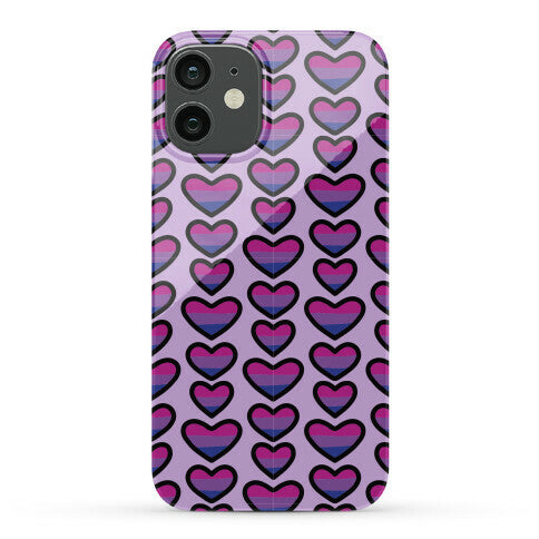 Bisexual Hearts Pattern Phone Case