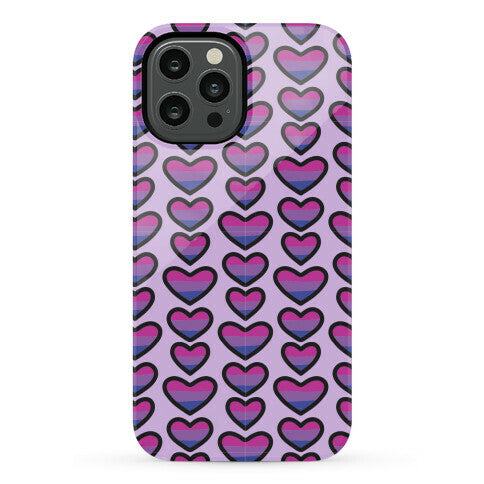 Bisexual Hearts Pattern Phone Case