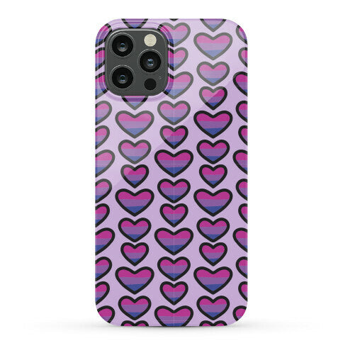 Bisexual Hearts Pattern Phone Case