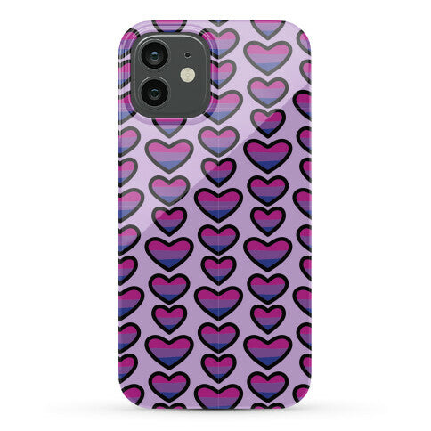 Bisexual Hearts Pattern Phone Case