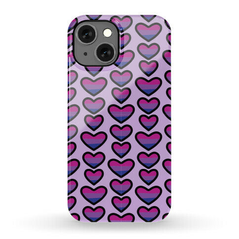 Bisexual Hearts Pattern Phone Case
