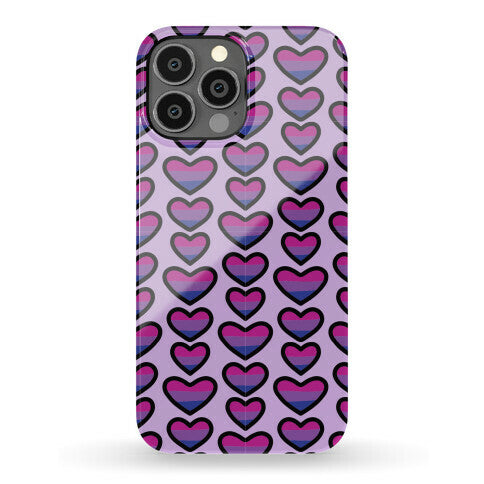 Bisexual Hearts Pattern Phone Case