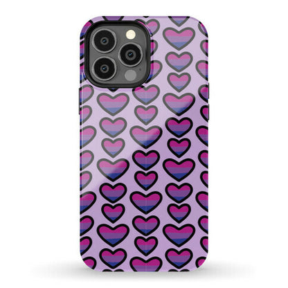 Bisexual Hearts Pattern Phone Case