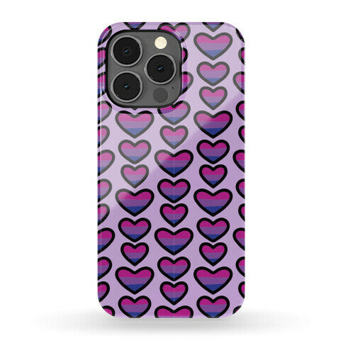 Bisexual Hearts Pattern Phone Case