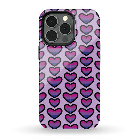 Bisexual Hearts Pattern Phone Case