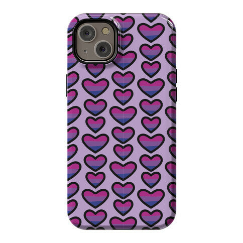 Bisexual Hearts Pattern Phone Case