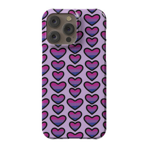 Bisexual Hearts Pattern Phone Case