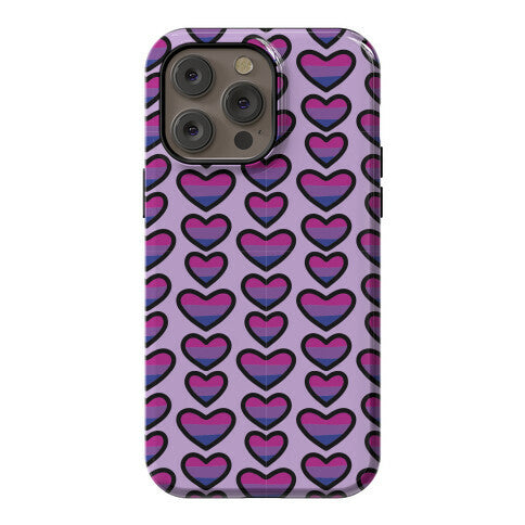 Bisexual Hearts Pattern Phone Case