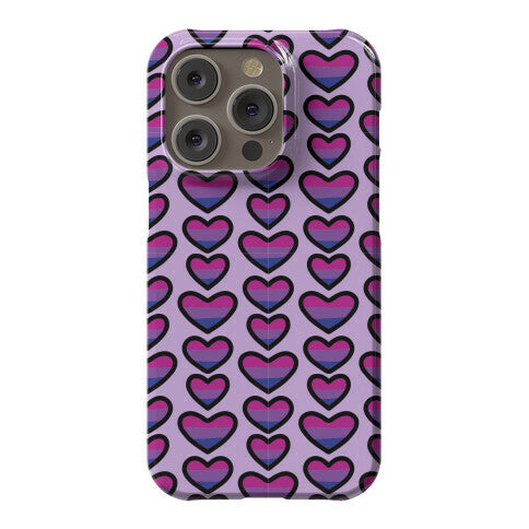 Bisexual Hearts Pattern Phone Case