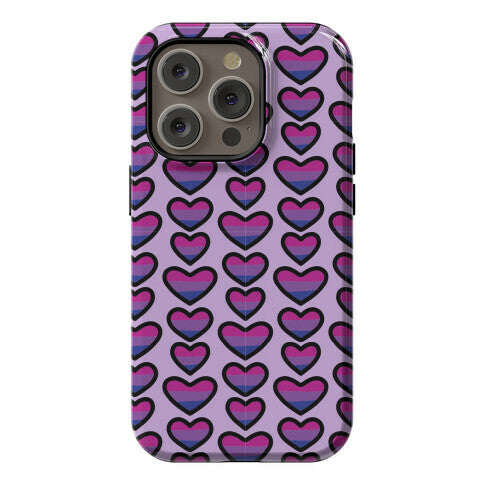 Bisexual Hearts Pattern Phone Case